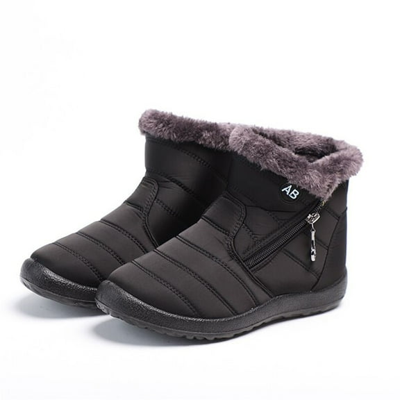 Linenghs Women's Shoes Cotton Shoes Winter Casual Warm Insulation Thickened High Top Women's Boots Snow Boots Light