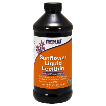 Best NOW Vegetarian Sunflower Liquid Lecithin, 16 Fl Oz deal