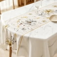 thumbnail image 4 of SLYNSHome French Floral Tablecloth, Waterproof Scratch Resistant Wipe Clean Table Cover,Rectangular Dining Decor For Kitchen Tea Table Indoor Home Decor, 4 of 6