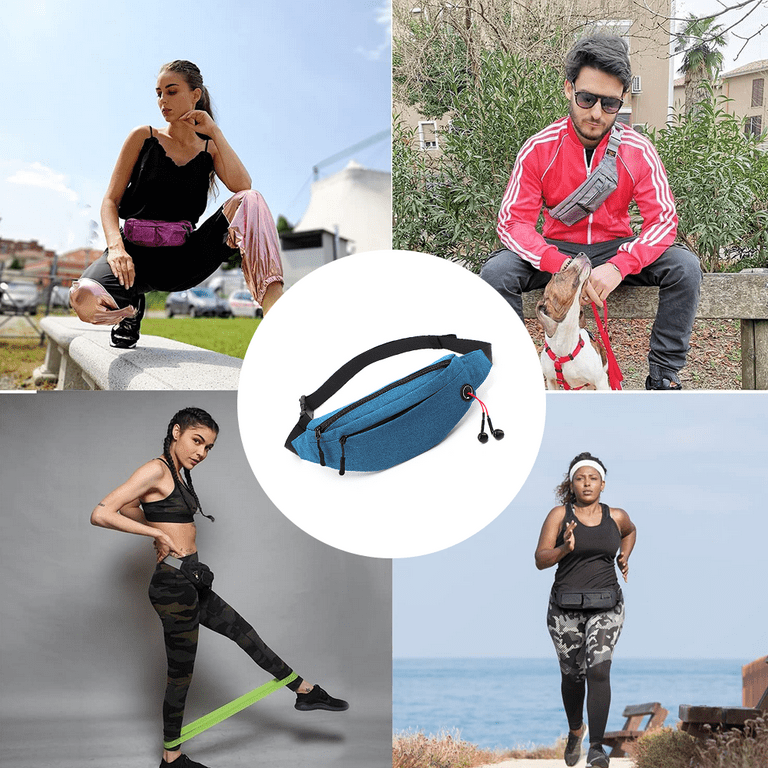 Fanny Pack Waist Bag Runner Small Hip Pouch Bum Bag Running Fannie Pack Phanny Fannypack Waistpack Bumbag Beltbag Sport Slim Fashionable for Jogging