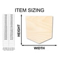 thumbnail image 2 of Unfinished Wood Pocket Shape - Craft - up to 46" DIY 24" / 1/2", 2 of 3