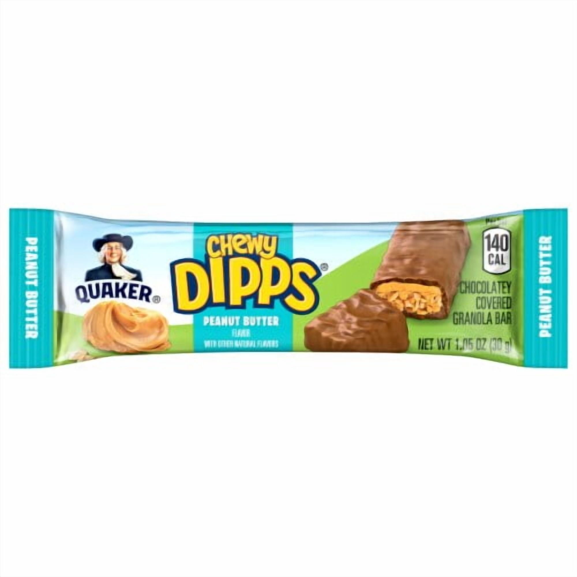 Quaker Chewy Dipps Peanut Butter Granola Bars 14 ct - Pack of 2