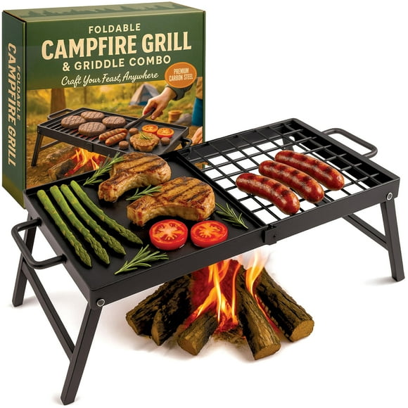 Campfire Grill Modern Innovations plegable de acero al carbono