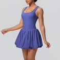 thumbnail image 4 of AEXTO Robe de Tennis avec Short Intégré et Soutien-Gorge Robe Athlétique pour Femmes Été Golf Active Robe d'Entraînement, 4 of 16