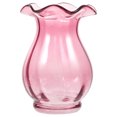 thumbnail image 1 of 1Pc Violet Glass Vase for Hydroponic Plants Table Decoration with Lotus Leaf Mouth, 1 of 9