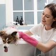 thumbnail image 4 of 2 Pairs Dishwashing Cleaning Rubber Gloves, Reusable Waterproof Kitchen Gloves, Non-, L, 4 of 5