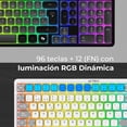 thumbnail image 3 of Teclado Multidispositivo ACTECK TECHNO PRO TI790 Mecanico Inalambrico USB 2.4Ghz + BT 5.0 RGB, 3 of 5