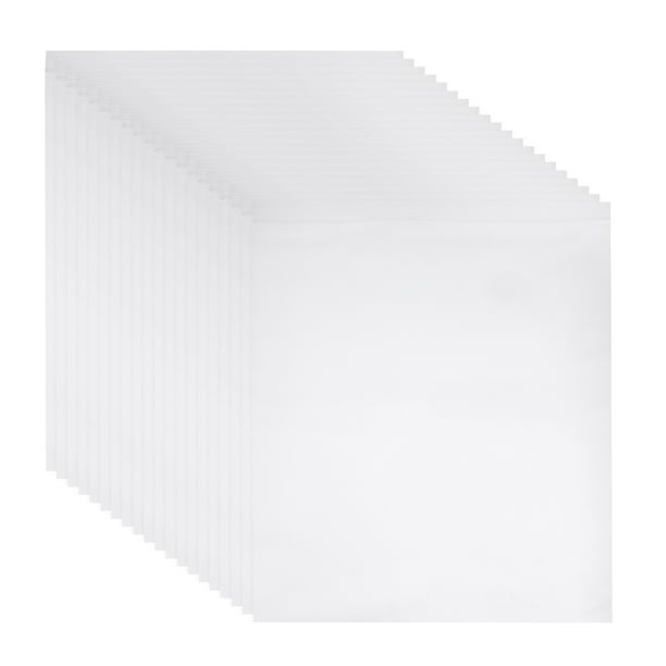 Uxcell 20Pcs Bolsas de Plástico Claras 18" x 14" Bolsas de Cierre Resellables 4mil Bolsas de Polietileno Recerrables para Pequeños Negocios, Joyería, Almacenamiento, Empaque