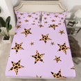 thumbnail image 2 of Castle Fairy Leopard Print Stars Print Full Size Sheets,Old Fashion Bed Sheets, 2 of 7