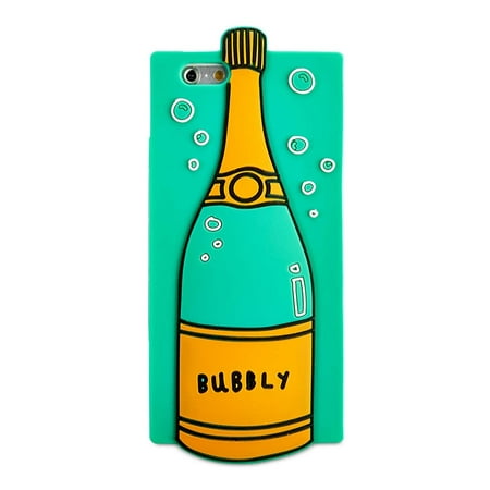 Twelve NYC Bubbly Champagne Silicone Gel Smart Phone Case For iPhone 7