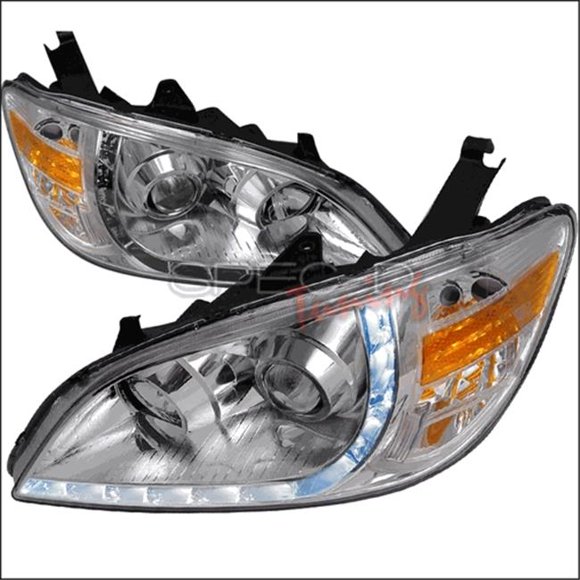 Spec-D Tuning 2LHP-CV04-8-RS Projecteur Style R8 Phare pour Honda Civic 04 à 05 - Chrome - 13 x 25 x 27 Po