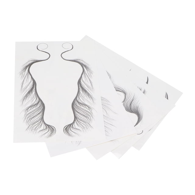 Ensemble de Coiffures, Autocollants pour Cheveux Réalistes, Kit d'Autocollants pour Cheveux Bouclés DIY
