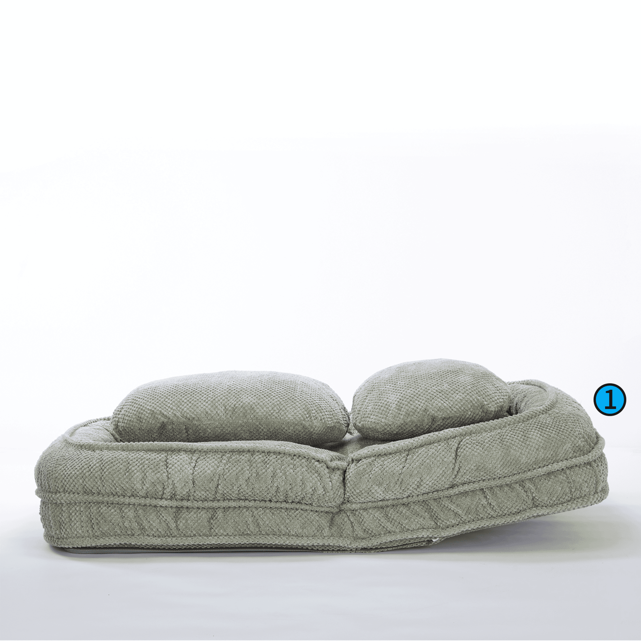 Aukfa Fold Lazy Sofa Bed,Floor Chair Small Couch with 5&nbsp;Adjustable for Living Room, Green