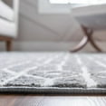 thumbnail image 4 of Unique Loom Matrix Trellis Collection Area Rug - Diamonds (7' Square Gray/Ivory), 4 of 6