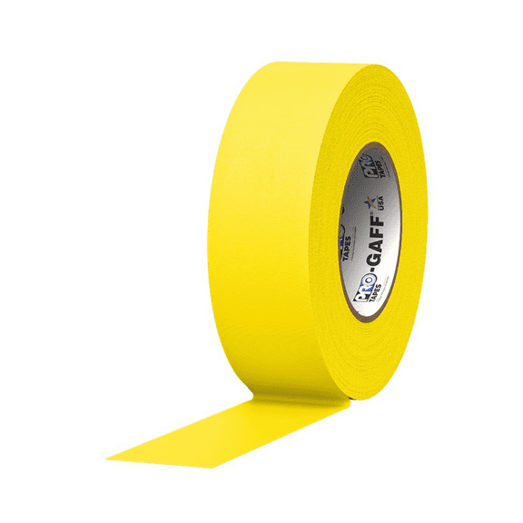 Pro Tapes Pro-Gaff Gaffers Tape: 2 in x 55 yds. (Yellow)