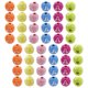 thumbnail image 4 of 100 cuentas redondas cruzadas, cuentas espaciadoras, cuentas sueltas con agujeros para hacer joyas de rosario, 4 of 6