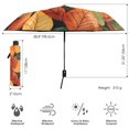 thumbnail image 3 of FORMRS Travel Umbrella Folding Auto Open Close Windproof Rain UV Protection, Colorful Leaves, 3 of 8