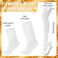 thumbnail image 2 of 2 Pair Socks for Women Over The Knee Socks with Bows Lace Trim Ruffle Satin White Stockings, 2 of 7