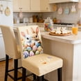 thumbnail image 6 of Rijanmt Happy Easter Chair Cover Cute Bunny Egg Seat Cover,Print Rabbit Removable Dining Room Chair Covers Slipcover,Kitchen Seat Covers,For Home Spring Decor Or Hotel Restaurant Party Banquet,C, 6 of 6