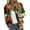 Dark Green-d, variant on Women Fall Jacket Floral Baseball Flower Bomber Vintage Casual Zip Up Windbreaker Fall Jacket
