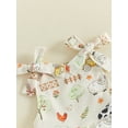 thumbnail image 6 of Cjfdfy Toddler Baby Cowgirl Fall Jumpsuit Sleeveless Bow Shoulder Animal Print Romper Bell Bottoms Toddler Rodeo Outfit Farm Clothes Little Girl Cute Farm Fall Winter Overalls, 6 of 9