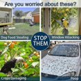 thumbnail image 3 of 2pcs Owl Bird Scarer With Reflective Tape Bird Deterrent Bird Repellent Devices To Scare Birds Pigeons Away For Garden Roofs Patio Windows Balcony Tre, 3 of 5