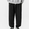 thumbnail image 2 of Buigttklop Men'S Pants,Men'S Elasticated Waist Lace-Up Pocket Strap Leg Sweatpants and Pants, 2 of 6