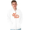 thumbnail image 5 of Happy Halloween Trick or Treat Bats Zip Up Hoodie Men's Women's Brisco Brands S, 5 of 6