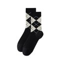 thumbnail image 2 of Kmdttou Ankle Soft Moisture-wicking Socks Men's Winter Splice Color Warm Deodorize And Absorb Sweat Middle Barrel Socks, 2 of 4