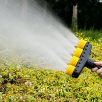 Hovmgk Multi-Spraying Porous Nozzle, Adjustable 6 Nozzles Watering Sprayer for Vegetable Gardens, Large Flow Atomization for Irrigation & Plant Care, Outdoor Garden Use, 34.5x27.5cm