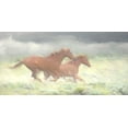 thumbnail image 2 of Murdock, Ramona 32x18 Gold Ornate Wood Framed with Double Matting Museum Art Print Titled - Running Wild, 2 of 4