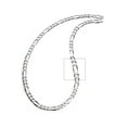 thumbnail image 3 of Metal Masters Mens 6mm Sterling Silver 925 Italian Figaro Chain Necklace Unisex, 3 of 5