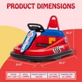 thumbnail image 5 of M optimized 6V Bumper Car for Kids Electric Ride on Toys with Steering Wheel, 360 Degree Spin, 2-Speeds, Lights, Music & Horn, Safety Belts for Boys Girls 1.5+ Years, 5 of 8