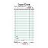 Adams Guest Check Form Pads, Single Part, Perforated, 50 Sheets per Pad, 5 Pads per Pack.