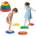 thumbnail image 6 of 5pcs Non-Slip Sensory Stepping Stones for Kids Ages 3+, Balance Stones for Toddlers, Indoor and Outdoor Obstacle Course Toys for Coordination Skills Development, 6 of 9