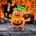 thumbnail image 4 of pdqouc Wind Up Walking Pumpkin Toy Double Layer Halloween Pumpkin with Green Hat Fun Halloween Novelty Toy for Kids and Adults, for Halloween Party FavorsSupplies, 4 of 5