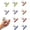 Black-10 Pcs-silicone, variant on Small Binder Clips, 96 Pack, 3/4 Inch, Standard 19mm, Black, Capacity 0.31 Inch, Fold Clamp, Paper Clips, Office Clips, Office & Home Use