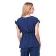 thumbnail image 2 of Conjunto Maternidad Cómodo Ropa Embarazo Set Blusa Y Pantalon Casual Suave Color Azul Marino, 2 of 5