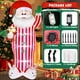 thumbnail image 5 of Wabolay Navidad inflable Papá Noel decoraciones al aire libre 8 pies gigante soplado patio inflables de Papá Noel lindo Navidad invierno explosiones luces LED decoración conejo para vacaciones fuera c, 5 of 5