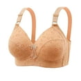 thumbnail image 1 of Yuyuzo WirelessBras for Women V Neck Full Coverage Bralettes Seamless Adjustable Strap Push up Bra, 1 of 3