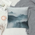 thumbnail image 2 of Autua Bird Fog Mountain Graphic Decorative Pillow Cover for Home Couch Living Room Bed Sofa Zipper Closure Year-Round Use 1PC 18x18in, 2 of 5