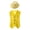 Yellow, variant on TiaoBug Kids Boys Girls Shirt Vest with Hat Shiny Sequins Hip-Hop Street Dance Performance Waistcoat Rose 9-12 Months