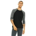 thumbnail image 1 of Bella + Canvas Unisex 3/4-Sleeve Baseball T-Shirt, 1 of 1