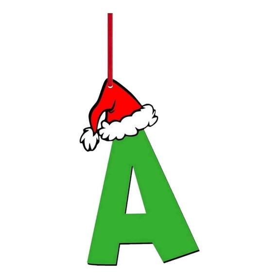 A Festive Acrylic Letter Ornaments For Christmas Tree Hanging Decor Size 3.1 Inches Per Piece Adds Personal Touch