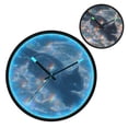 thumbnail image 2 of Indoor 12' Voice-Activated Luminous Decoration Wall Clock With LED Night Light Rainbow Color, 2 of 8