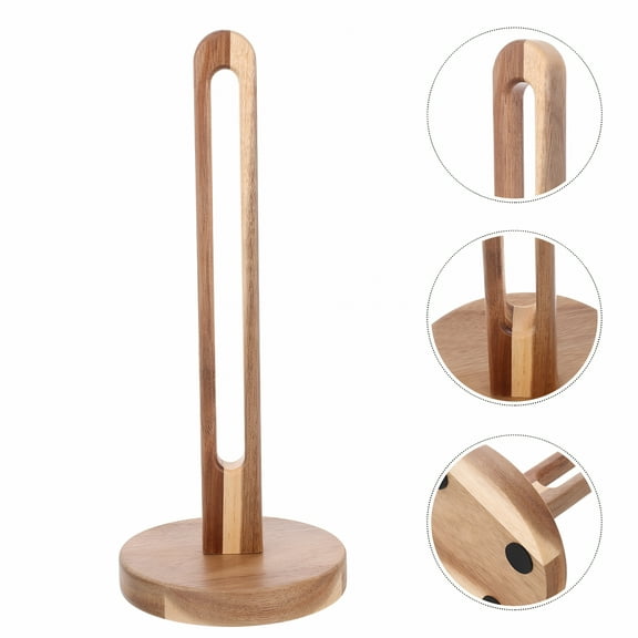 LAMIRO Wooden Paper Towel Holder 31.00X13.00X13.00CM Brown