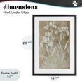 thumbnail image 4 of Stupell Industries Traditional Neutral Iris Botanical Study Black Framed Print Under Glass, 14 x 20, by Petals Prints Design, 4 of 8