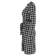 thumbnail image 2 of Pre-Owned Diane Von Furstenberg Checkered Wrap Dress in Black Viscose, 2 of 2