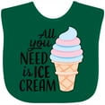 thumbnail image 3 of Inktastic All You Need is Ice Cream with Ice Cream Cone Boys or Girls Baby Bib, 3 of 4