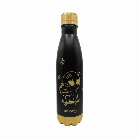 Botella Térmica Deportiva Space Steiner De Acero Inoxidable 750 Ml, Negro